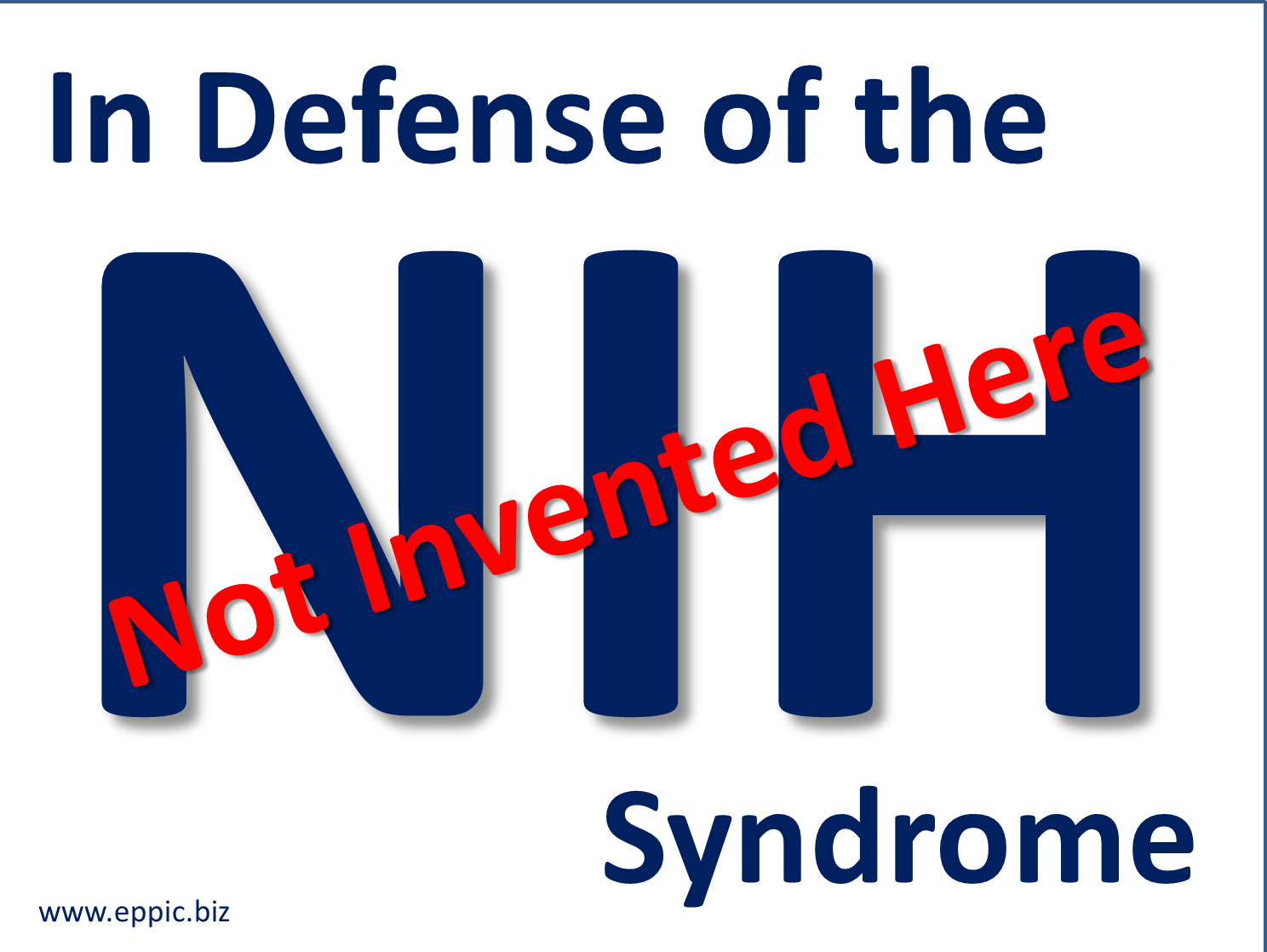 not invented here syndrome pdf